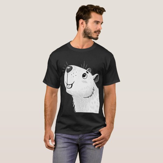 Camiseta de capibara t-shirt (Voorkant volledig)
