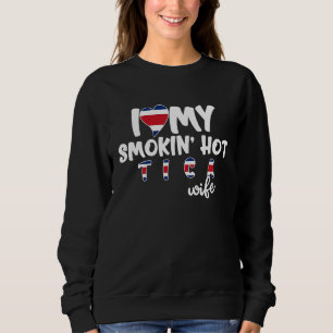 Camiseta de Costa Rica Flag I Love My Smokin Hot W Trui