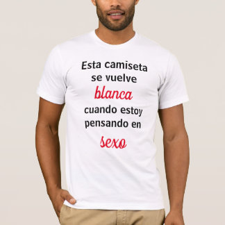Camiseta  esta se vuelve blanca t-shirt