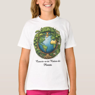 Camiseta Fem Juvenil Básica Raízes do Mundo-1 T-shirt