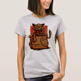 Camiseta Fem. Schrodinger's Zombie Cat - Front T-shirt
