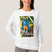 Camiseta Feminina Básica de Mangas Longas T-shirt (Voorkant)