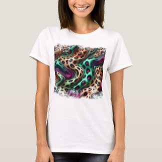 Camiseta Feminina Básica Pele Onça Color T-shirt
