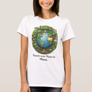 Camiseta Feminina Básica Raízes do Mundo-1 T-shirt