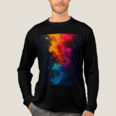 Camiseta fuego multicolor Tri-Blend shirt (Voorkant volledig)