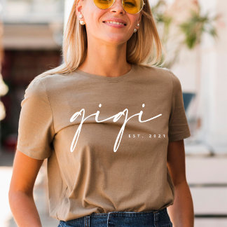 Camiseta Gigi Grandma personalizada T-shirt