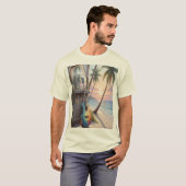 Camiseta guitarra en la playa t-shirt (Voorkant volledig)