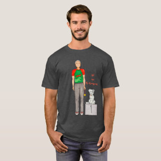 Camiseta Hombre con su perro ganando medalla  T-shirt