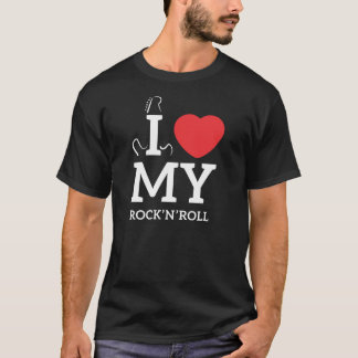 Camiseta I love my Rock and Roll - Coração T-shirt