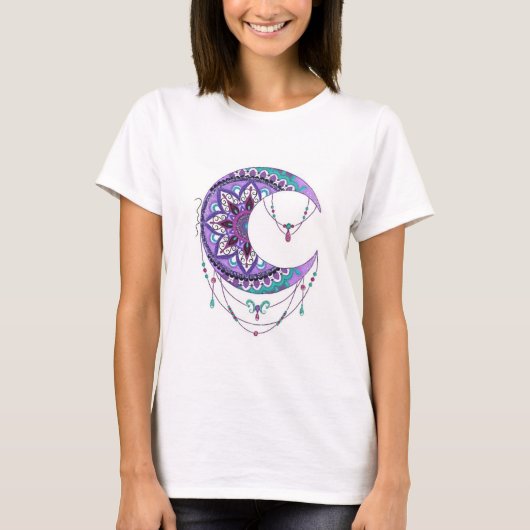 Camiseta Lua Mandala T-shirt (Voorkant)