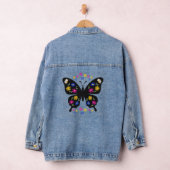 Camiseta mariposa con flores multicolor denim jacket (Hangar)
