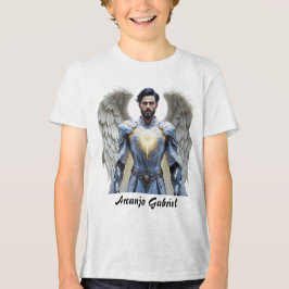 Camiseta Masc Juvenil Básica Arcanjo Gabriel Tri-Blend Shirt