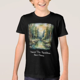 Camiseta Masc Juvenil Básica Reflexos da Terra-1 Tri-Blend Shirt