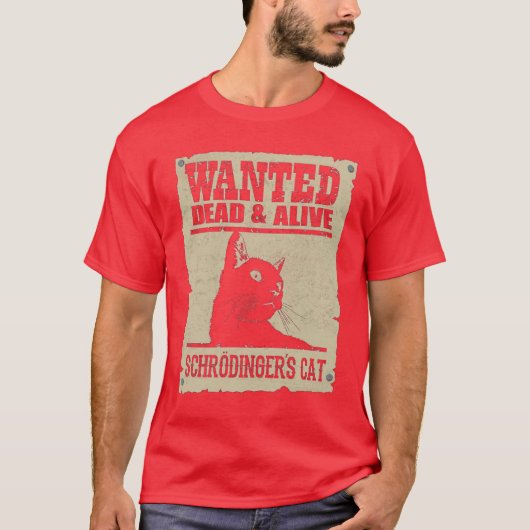 Camiseta Masc. Schrodinger's Cat - Dark - Front T-shirt (Voorkant)