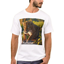 Camiseta Masculina Básica Onça Pintada