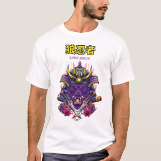 Camiseta masculina Lobo Ninja T-shirt