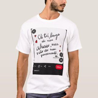 Camiseta Masculino gola canoa simples  T-shirt