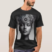 Camiseta negra con estilo t-shirt (Voorkant)
