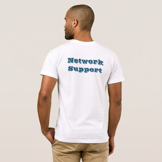 Camiseta network support t-shirt (Achterkant volledig)