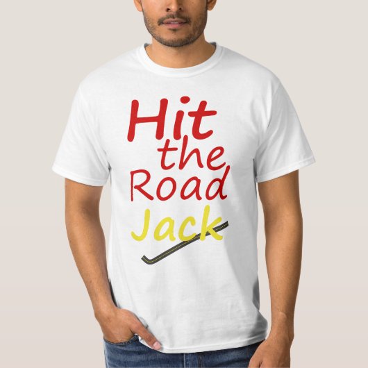 Camiseta Originart Hit The Road, Jack! T-shirt (Voorkant)