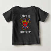 Camiseta tatuaje neo tradicional love is forever (Voorkant)