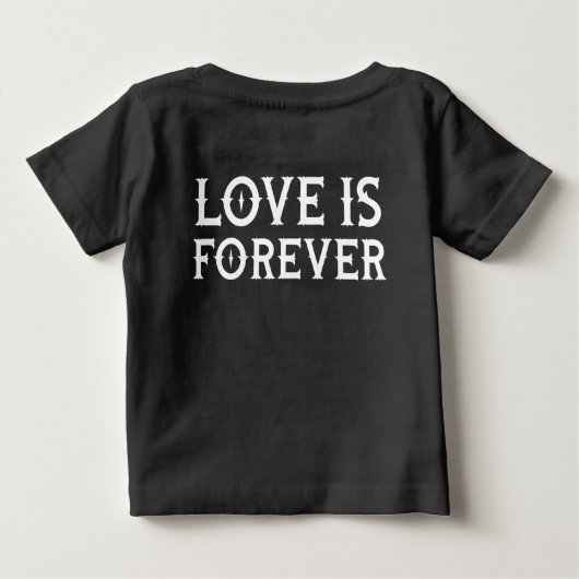Camiseta tatuaje neo tradicional love is forever (Achterkant)