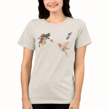 Camiseta Voo do Beija-Flor (desenho autoral)