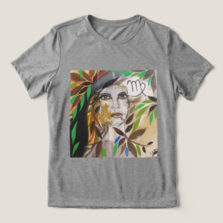 Camiseta Zodíaco Virgem (desenho autoral) Tri-Blend Shirt