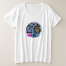 Camiseta Zorro entre flores