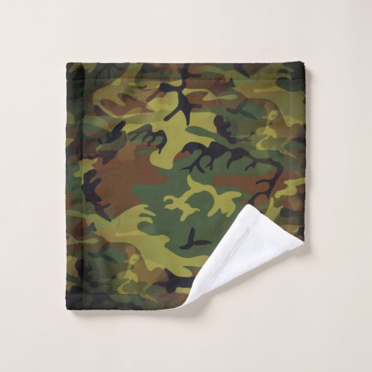 Cammo vert (Gant de toilette)