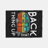 Camng Back That Thing Up Funny Summer Motorhome Mo Fleece Deken (Voorkant (Horizontaal))