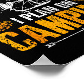 Camng Retirement Gift Funny Quote Outdoor Retired  Poster (Hoek)