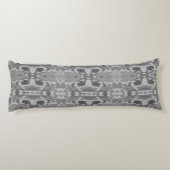 Camo Abstract grijze bottenbak Pillow Lichaamskussen (Achterkant)