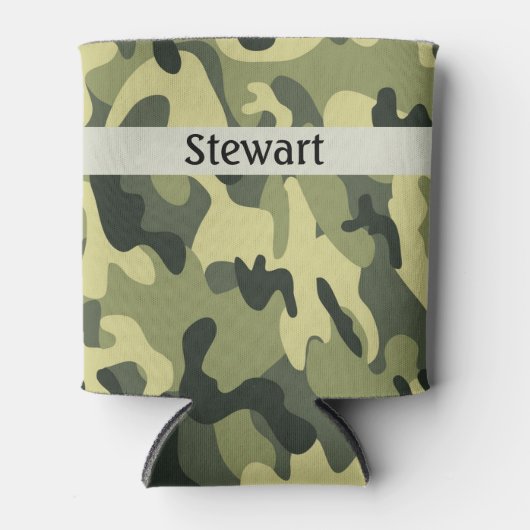 Camo Add Jouw naam Blikjeskoeler (Voorkant)
