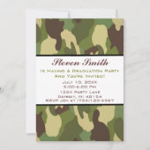 Camo Afstuderen Uitnodiging (Voorkant)