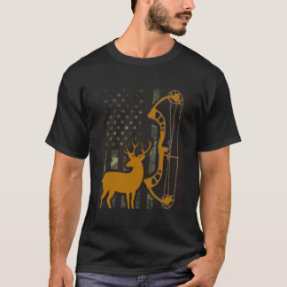 Camo Amerikaanse Vlag Buck Jacht Gift Voor Herten T-shirt
