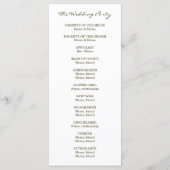 Camo Ampersand Wedding Programme (Dos)