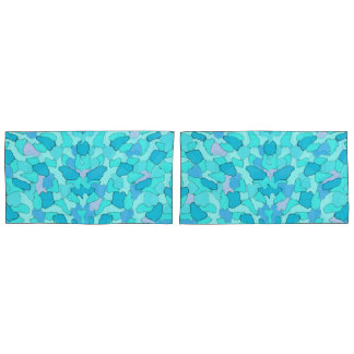 Camo Aqua Kussensloop