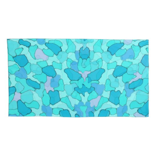 Camo Aqua Kussensloop (Achterkant-Rechts)