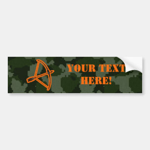 Camo Archery Bumpersticker