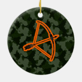 Camo Archery Keramisch Ornament (Achterkant)