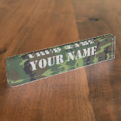 Camo - Army Green Edition, naamplaat Naambordje (Zijkant)