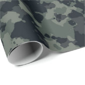 Camo Army Man Camouflage Green Gray Cadeaupapier (Rol Hoek)