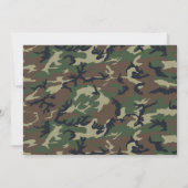 Camo Army-tank Camouflage verjaardagfoto Kaart (Achterkant)