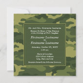 Camo Army Weddenschap Kaart (Voorkant)