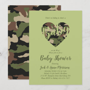 Camo Baby shower Camouflage, land Hunter Kaart