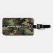 Camo Bagagelabels - Aangepaste naam & Logo (Voorkant horizontaal)