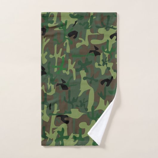 Camo Bathroom Towel Set (Serviette à main)