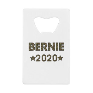 Camo Bernie presidentskandidaat 2020 Kredietkaart Flessenopener