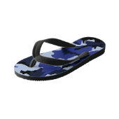 Camo Bleu, tongs pour enfants (Incliné)